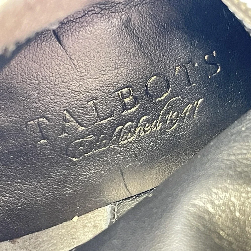 Talbots Harness Boots Womens Size 6 Brown Suede Knee High Riding Side Zip Shoes